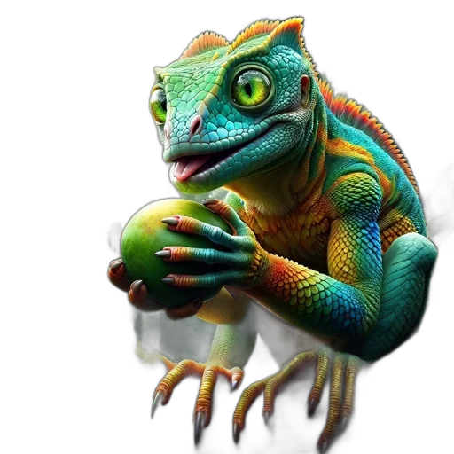 dragon, animal, creature, face, concept art, photorealistic, 3d render, fantasy art transparent PNG cut-out