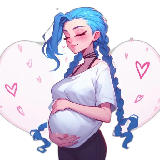 pixel art, concept art, anime, cartoon, blue, pastel, colorful, animated transparent PNG cut-out