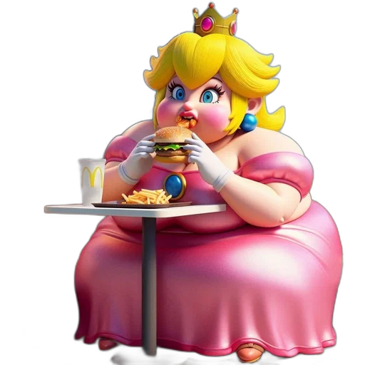 food, dress, crown, animal, 3d render, concept art, animated, version transparent PNG cut-out