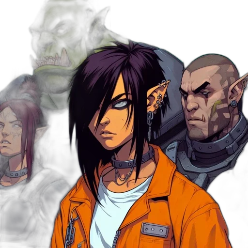 jacket, face, concept art, comic book art, fantasy art, cyberpunk, earth tones, dark transparent PNG cut-out