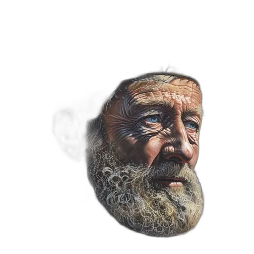 face, mask, creature, robot, photorealistic, 3d render, concept art, watercolor transparent PNG cut-out