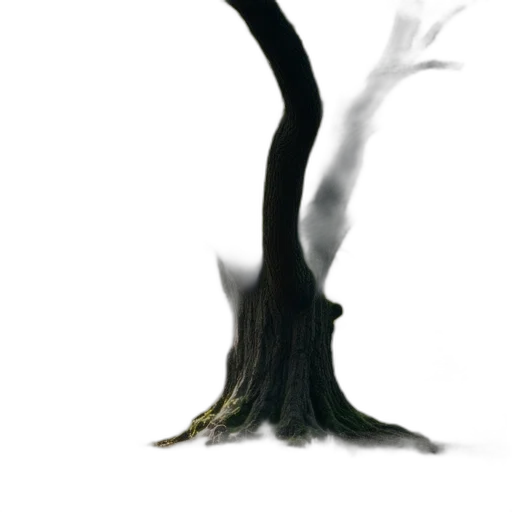 tree, creature, hair, staff, concept art, 3d render, fantasy art, photorealistic transparent PNG cut-out