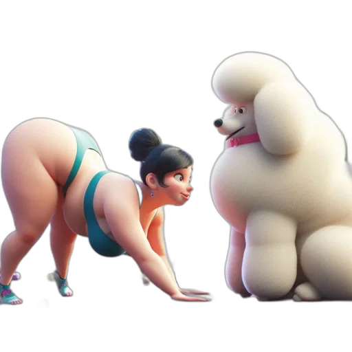 animal, creature, concept art, 3d render, cartoon, beach, indoor, gym transparent PNG cut-out