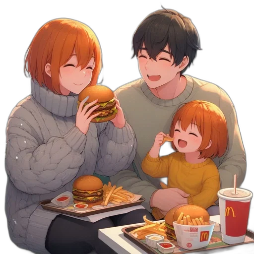 food, watercolor, anime, pixel art, photorealistic, snow, fire, monochrome transparent PNG cut-out