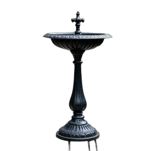 furniture, staff, crown, jewelry, 3d render, photorealistic, black, wrought transparent PNG cut-out