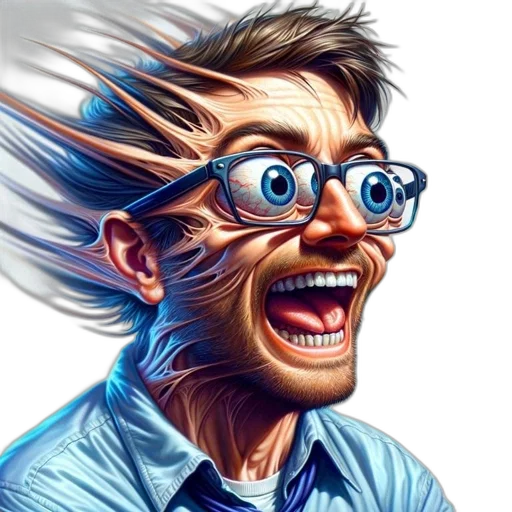 face, staff, hair, creature, photorealistic, comic book art, concept art, fantasy art transparent PNG cut-out