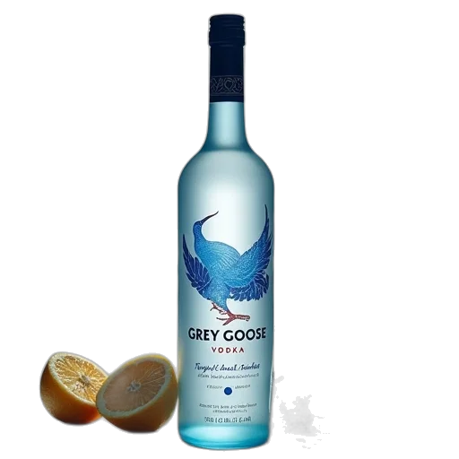 bottle, blue, grey, goose transparent PNG cut-out