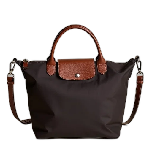 longchamp, small, nylon, handbag transparent PNG cut-out