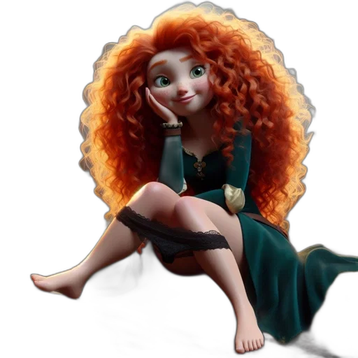 dress, 3d render, fantasy art, concept art, cartoon, animated, character, vibrant transparent PNG cut-out