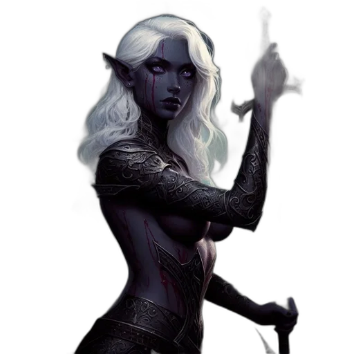 staff, fantasy art, concept art, comic book art, pixel art, dark, blue, blue-skinned transparent PNG cut-out