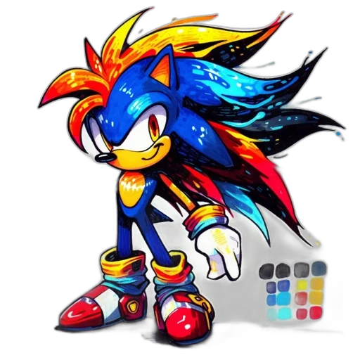 creature, pixel art, concept art, fantasy art, 3d render, blue, colorful, monochrome transparent PNG cut-out