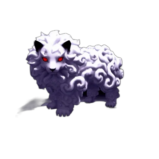 creature, animal, dragon, hair, 3d render, concept art, pixel art, fantasy art transparent PNG cut-out