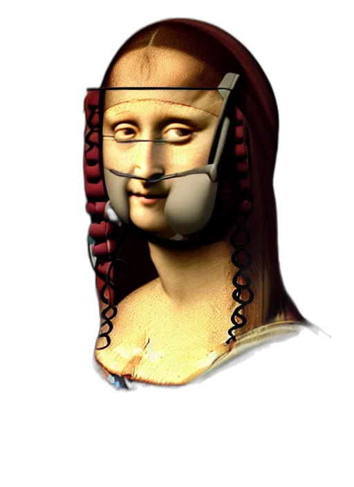 face, mask, crown, jewelry transparent PNG cut-out