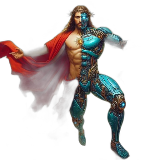 fantasy art, concept art, comic book art, 3d render, blue, image, combines, classic transparent PNG cut-out