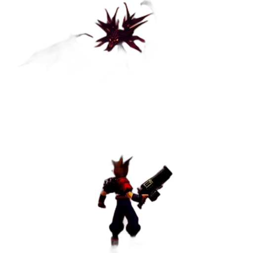 weapon, staff, sword, creature, concept art, pixel art, 3d render, fantasy art transparent PNG cut-out