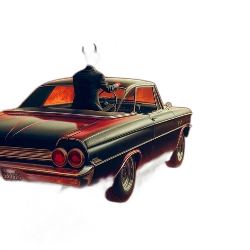 car, weapon, concept art, photorealistic, 3d render, watercolor, eerie, apocalyptic transparent PNG cut-out