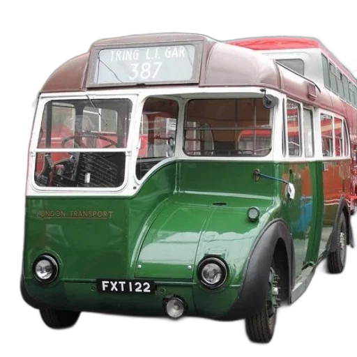 3d render, photorealistic, green, london, transport, bus, number, 387 transparent PNG cut-out