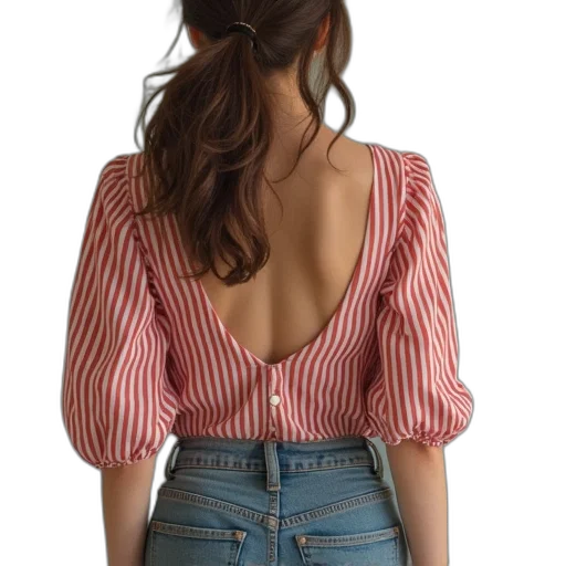 jacket, dress, hair, hat, red, equipment, stripe, blouse transparent PNG cut-out