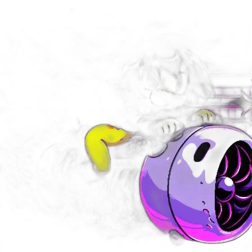 weapon, mask, robot, flower, concept art, 3d render, vaporwave, fantasy art transparent PNG cut-out