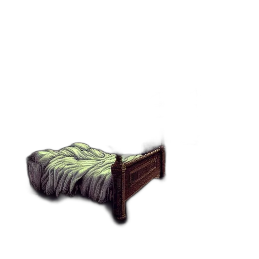 furniture, shoes, weapon, crown, pixel art, concept art, 3d render, photorealistic transparent PNG cut-out