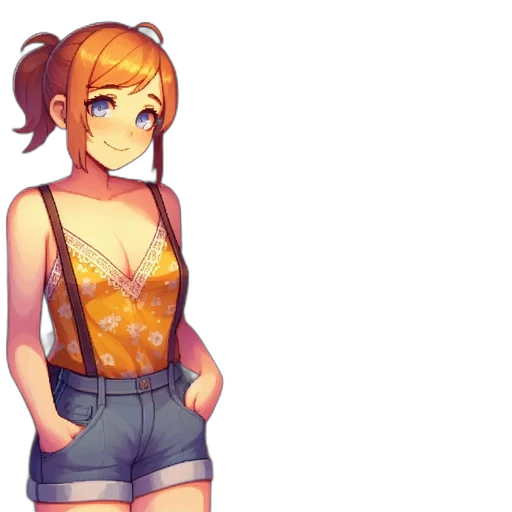 dress, staff, flower, jacket transparent PNG cut-out