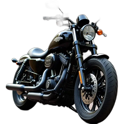 weapon, photorealistic, 3d render, harley transparent PNG cut-out