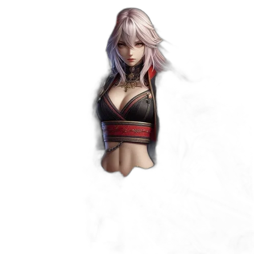 jacket, dragon, weapon, dress, concept art, fantasy art, pixel art, 3d render transparent PNG cut-out