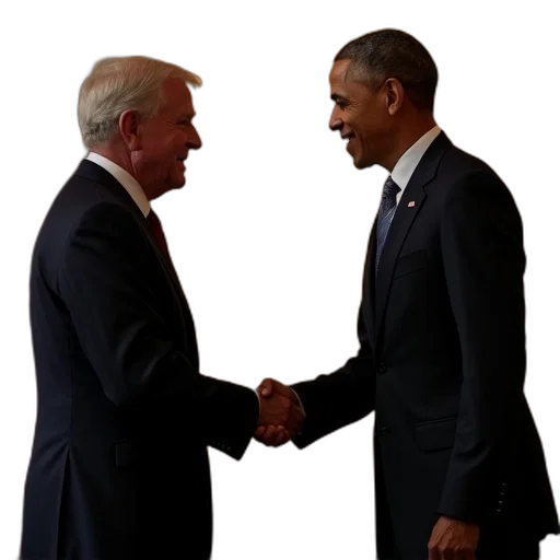 staff, president, obama, shakes transparent PNG cut-out