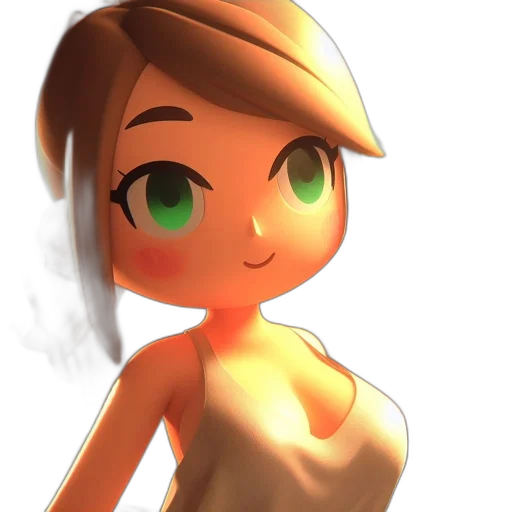 dress, face, robot, staff, 3d render, concept art, cartoon, photorealistic transparent PNG cut-out