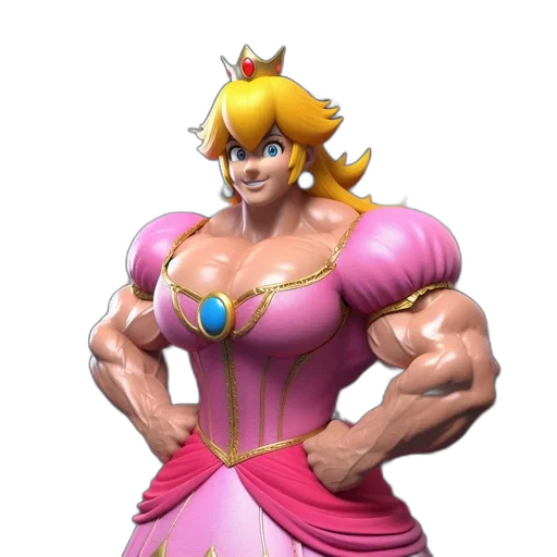 dress, weapon, crown, animal, concept art, 3d render, vaporwave, pixel art transparent PNG cut-out