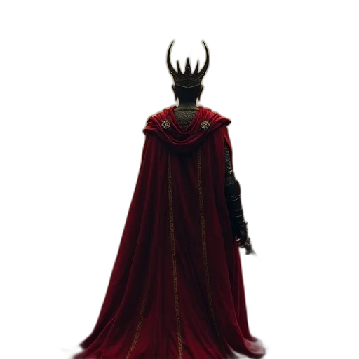 crown, staff, mask, dress transparent PNG cut-out