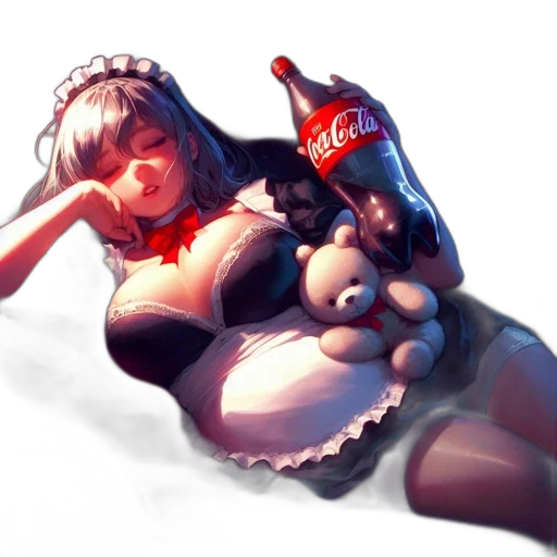 bottle, hat, food, weapon, concept art, 3d render, fantasy art, cyberpunk transparent PNG cut-out