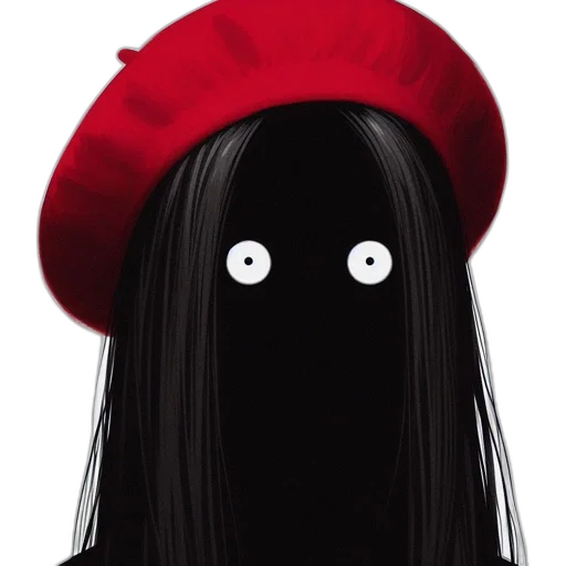 hat, hair, mask, face, cartoon, concept art, photorealistic, 3d render transparent PNG cut-out