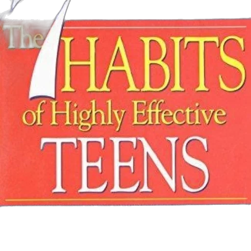 cover, habits, highly, effective, teens, sean, covey, featuring transparent PNG cut-out