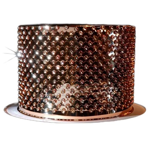 crown, hat, jewelry, 3d render, cylindrical, cake, copper, rose transparent PNG cut-out