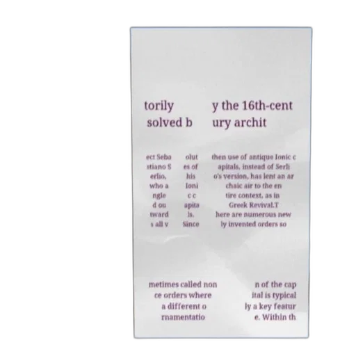 bottle, text-heavy, image, discussing, architectural, history, ionic, order transparent PNG cut-out