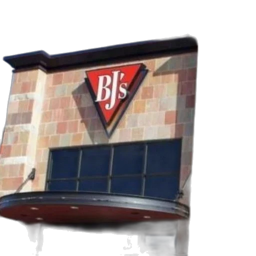 building, 3d render, concept art, photorealistic, exterior, restaurant, red, triangular transparent PNG cut-out