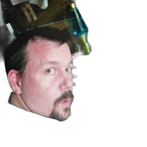 staff, robot, face, mask, 3d render, photorealistic, concept art, cyberpunk transparent PNG cut-out