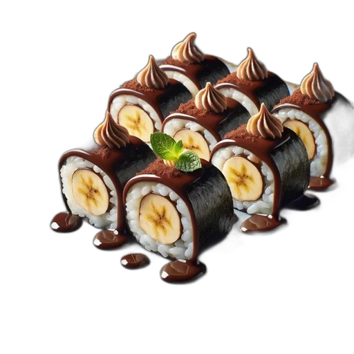 food, photorealistic, 3d render, image, shows, unconventional, sushi, platter transparent PNG cut-out