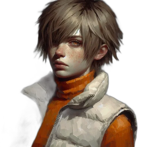 face, jacket, mask, robot, photorealistic, concept art, fantasy art, oil painting transparent PNG cut-out