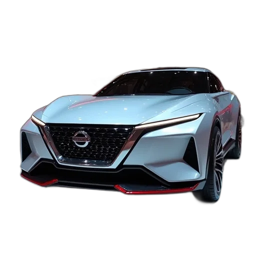 car, 3d render, new, nissan, concept, cars, shown, exhibition transparent PNG cut-out