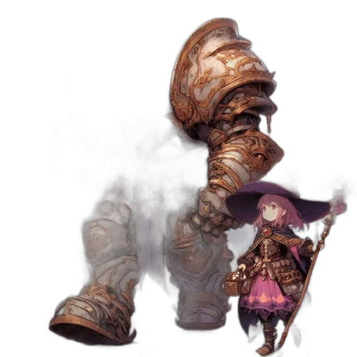 weapon, creature, robot, staff, concept art, fantasy art, 3d render, photorealistic transparent PNG cut-out