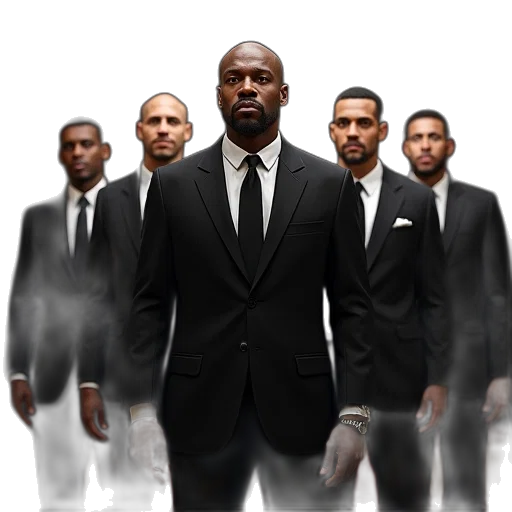 concept art, photo, nba, 2k15, some, teammates, man, black transparent PNG cut-out
