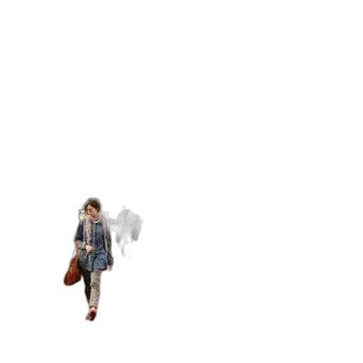 umbrella, staff, jacket, robot, 3d render, pixel art, concept art, photorealistic transparent PNG cut-out