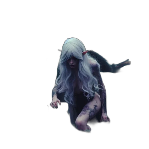 creature, hair, animal, dragon, concept art, fantasy art, pixel art, watercolor transparent PNG cut-out