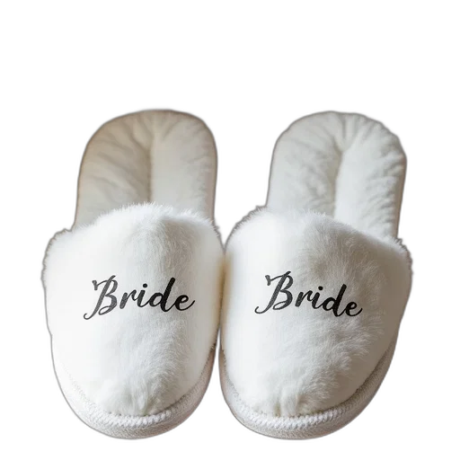 shoes, personalised, wedding, slippers, bride, name, initial transparent PNG cut-out
