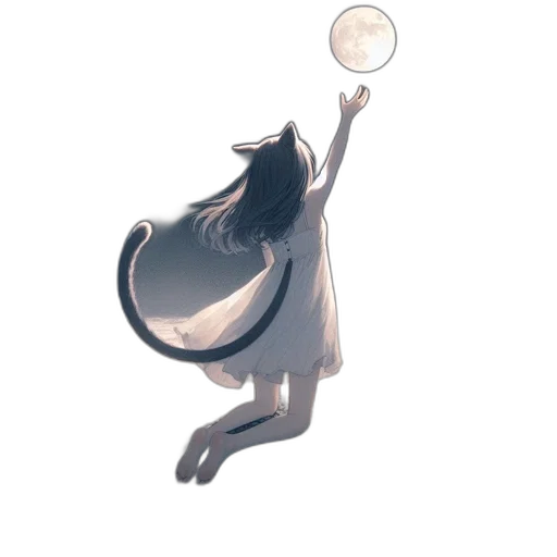 staff, dress, creature, mask, concept art, fantasy art, watercolor, anime transparent PNG cut-out