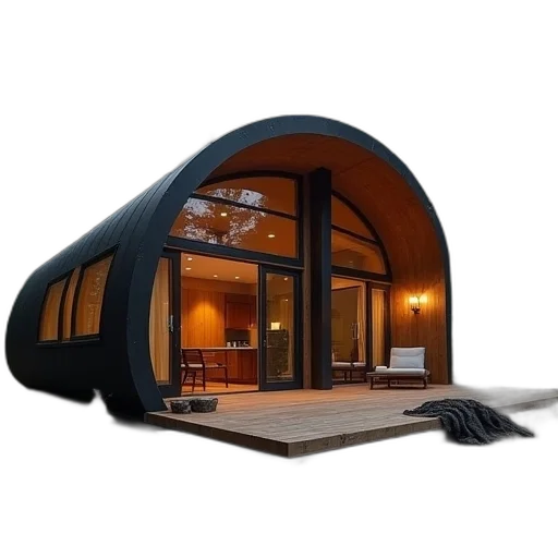 umbrella, furniture, 3d render, concept art, photorealistic, living, off, grid transparent PNG cut-out