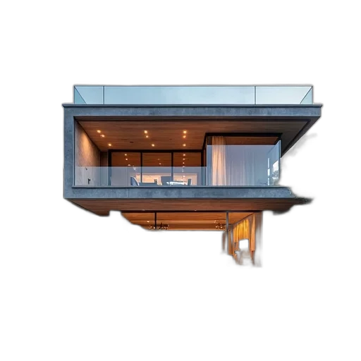 building, furniture, 3d render, concept art, photorealistic, earth tones, modern, luxury transparent PNG cut-out