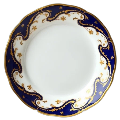 jewelry, crown, food, furniture, blue, white, porcelain, plate transparent PNG cut-out